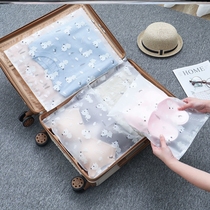 Travel storage bag clothes underwear finishing bag sealing bag luggage packaging bag transparent waterproof portable bag