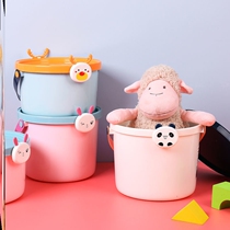 Children's toy storage barrel children's cartoon storage box thickened plastic size sorting box storage box storage box