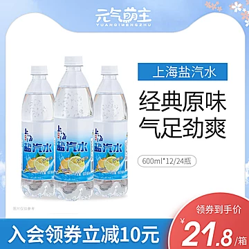 12瓶上海盐汽水柠檬味碳酸饮料600ml[2元优惠券]-寻折猪