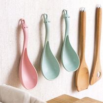 Soup Spoon Large Plastic Porridge Spoon Wheat Straw Kitchen