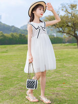 Girls Dresses Summer 2022 New Summer Older Girl Fashion Princess Dress Mid-length Skirt