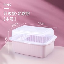 Drain basket baby bottle containing box dust-proof baby containing box drain rack with cover bottle special deviner