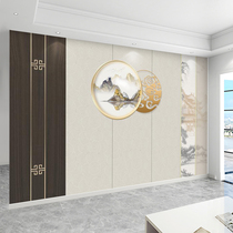 Light luxury Nordic minimalist living room bedroom bamboo wood fiber integrated board TV background wall 3D buckle plate quick-installed wall panel