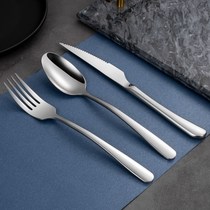 304 Stainless Steel Cutlery Thickened Western Dining Steak Knife Fork Suit Hotel Cutlery Supplies Stainless Steel Knife Fork Spoon