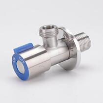 304 stainless steel angle valve burst bathroom red blue hot wheel triangle valve cold and big flow water water stop