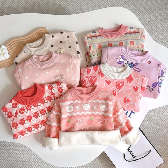 Children's sweater plus velvet baby pullover knit sweater autumn and winter boy bottoming clothes girls winter clothes children's clothing
Children's sweater plus velvet baby pullover knit sweater autumn and winter boy bottoming clothes girls winter clothes children's clothing