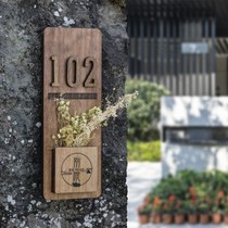 Custom Doorplate Dorm Room Home Made Wooden New Chinese Chess room Compartment Villa Outdoor Wooden Door Plaque