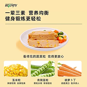 【微小兵】鸡胸肉蔬菜饼即食代餐饱腹高蛋白[10元优惠券]-寻折猪