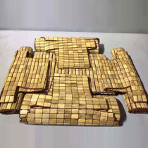 Gold Silk Nanwood Car Cushion Car Seat Cushion Summer Cool Cushion Universal Handmade Solid Wood Made of Breathable Mahjong Chair Cover