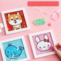 Zodiac childrens diamond painting cartoon animal handmade diy making small diamond stickers girl birthday gift