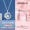 999 foot silver necklace with certificate+sweet and romantic gift box