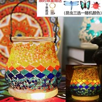 Turkish mosaic lamp diy candlestick atmosphere sense childrens parent-child interactive glass lamp warm-up activity material package