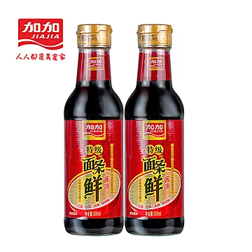 【加加】面条鲜酱油500ml-2瓶[21元优惠券]-寻折猪