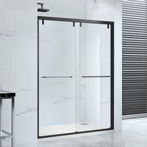 Shower room partition One-shape One-fixed One-move washroom Bathroom stainless steel Custom glass moving door dry and wet separation