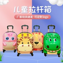 Children's Trolley Luggage Wholesale 18 Inch Luggage Trolley Luggage Cartoon Password Lock Case Cute Universal Wheel Travel Luggage