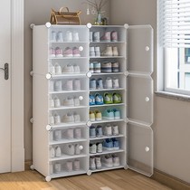 Simple shoe cabinet for home entry door-door anti-dust economical type assembly shoe rack multilayer dorm room provincial space storage deviner