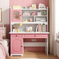 Desk Bookshelf Integrated Table With Bookcase Combination Home Computer Desk Desktop Girl Bedroom Children Study Table Chairs