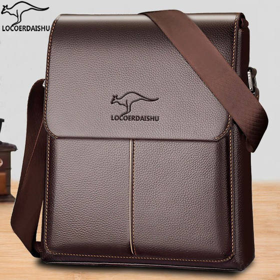 Ferry texture Men's bag shoulder bag flipping cross -bag business document casual bag fashion trendy men Ferry texture Men's bag shoulder bag flipping cross -bag business document casual bag fashion trendy men