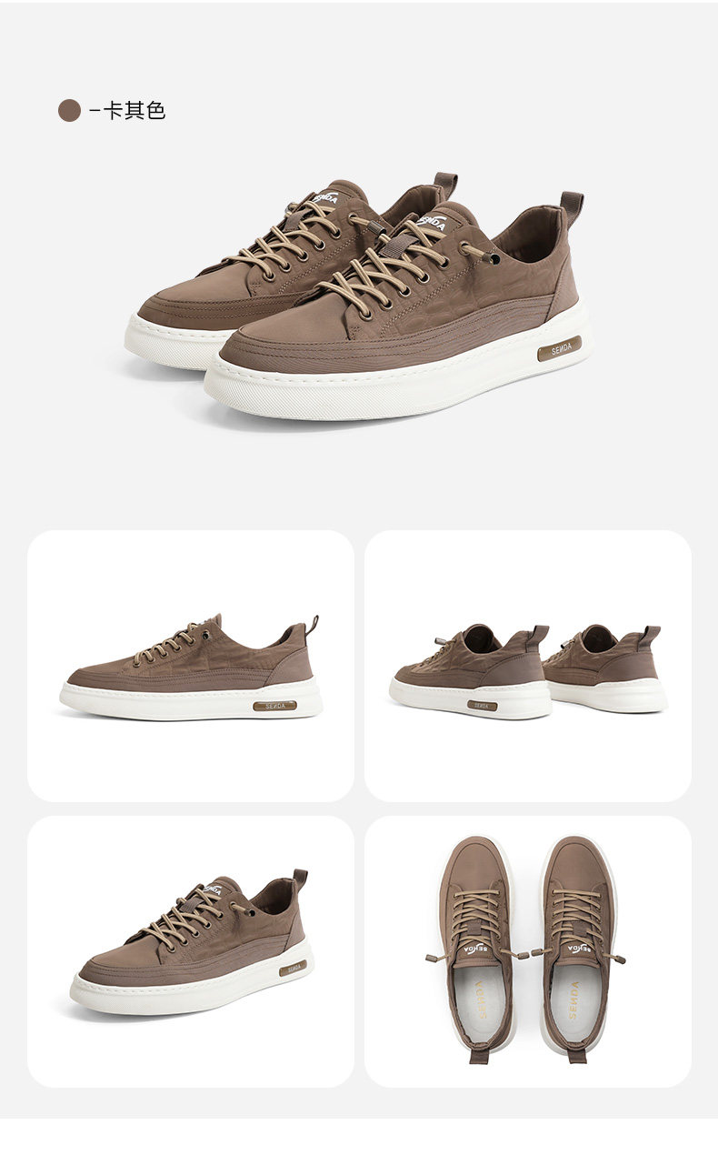 森达简约布鞋男2023夏季新款户外轻便平底帆布休闲板鞋zy141bm3详情