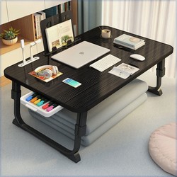 Bed desk folding small table liftable lazy table student study table bay window bedroom sitting dormitory artifact