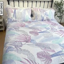 Bamboo Fiber Mat three sets Summer Breathable Cool Sensation Bamboo Fiber Bed Linen Naked Sleep Three Sets Double Color by Single