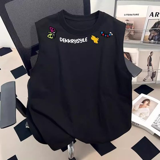Extra large size 300*0.5kg American fashion brand sports pure cotton sleeveless T-shirt for men and women new casual vest sweat vest for men and women
Extra large size 300*0.5kg American fashion brand sports pure cotton sleeveless T-shirt for men and women new casual vest sweat vest for men and women