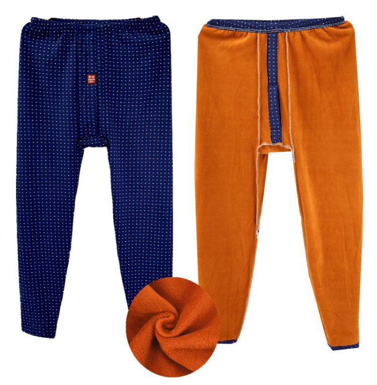 中老年加厚加绒保暖棉裤男女士秋裤大码宽松毛裤打底保暖衬裤