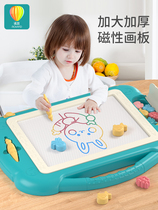 Childrens drawing board can wipe home with young childrens large magnetic writing board baby graffiti magnetic force to paint toys 2 to 3 years old