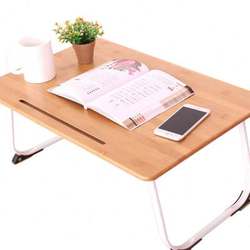 Bed table bed table bed computer table small table solid wood computer table foldable bamboo folding table study table simple