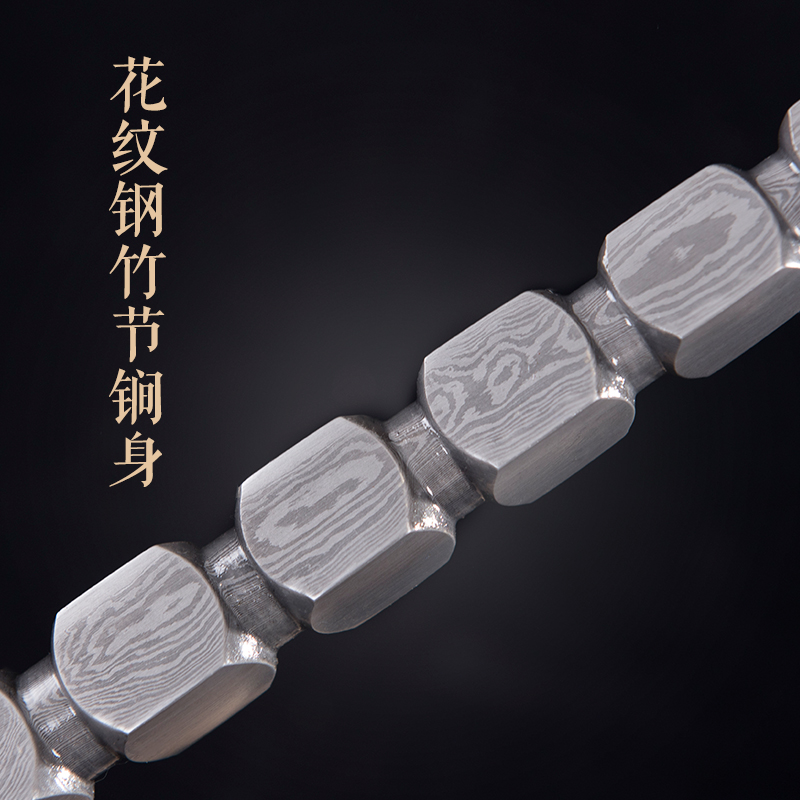 KangLong mace four major Kings weapons production longquan sword zhou qin shubao double mace special steel stripes is not edged usually