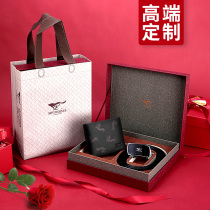 Seven wolves mens wallet belt set gift box new leather short light luxury 2020 to send boyfriend birthday gift