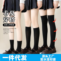 Skin socks female legs socks in the jackpot of velvet summer thin socks high cylinder jk Japanese over knee socks