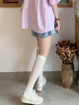 White calf socks in socks in socks in socks and socks in summer white silk stockings