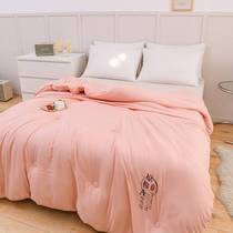 Soybean fiber quilt thickened winter by core double student dorm thin by heart winter heating cotton factory