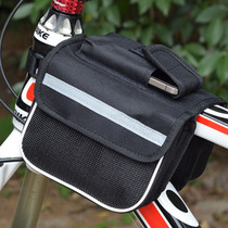 Bicycle mountain waterproof front beam bag upper pipe bag equipment riding equipment riding equipment hanging bag saddle bag bag put mobile phone key
