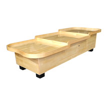 Fruit Middle Island Cabinet Trapezoidal Supermarket Promotion Desk Wave Water Fruit Shop Shelf Long Fruit And Vegetable Pile Head Counter Show Shelf