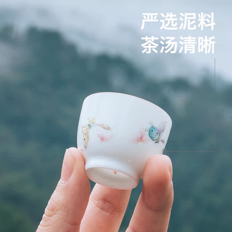 Lane. Jingdezhen manual hand draw a keller sample tea cup set single fir special delicious series rock tea