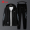 TZ28 black and gray two-piece set (coat+pants)