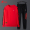 TZ18 black and red two-piece set (hoodie+pants)