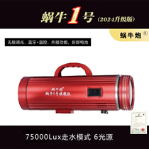 Snail No. 1 laser gunner battery life high brightness yellow light gathering fish luring fish fishing lamp black pit crucian carp stepless dimming