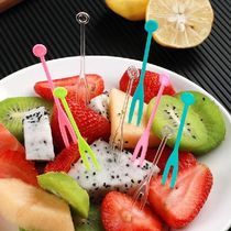 100Pcs Fruit Fork Cake Dessert Food Fruit Pick Children
