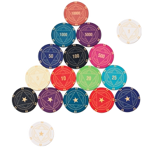 Texas Holdem Ceramic Chip Coin 43mm EYT Art Set Texas Holdem Special High-end Anti-Counterfeiting Support Customization