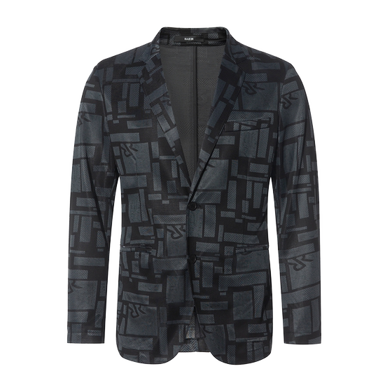 RARE Weiya Men's Clothing Outlet Spring and Autumn New Irregular Square Jacquard Men's Casual Suit Jacket RARE Weiya Men's Clothing Outlet Spring and Autumn New Irregular Square Jacquard Men's Casual Suit Jacket