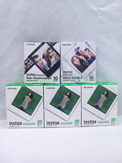 후지 폴라로이드 SQ10/SQ6/SQ20/SQ-3 프린터 범용 사각형 흰색 가장자리 무지개 사진 용지 후지 폴라로이드 SQ10/SQ6/SQ20/SQ-3 프린터 범용 사각형 흰색 가장자리 무지개 사진 용지