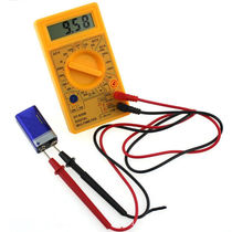 Table handheld digital multimeter ammeter voltmeter digital display meter electrical instrument Feion black (not