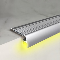 Cinema luminous stair anti-slip strips surface-mounted slot-free RV hotel step lights aluminum alloy stair step lights