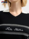 Fila 공식 여성 니트 스웨터 2025 여름 새로운 패션 간단한 캐주얼 기본 V- 넥 단축 탑 Fila 공식 여성 니트 스웨터 2025 여름 새로운 패션 간단한 캐주얼 기본 V- 넥 단축 탑