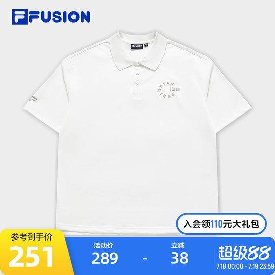 FILA FUSION Fashion Brand Couple Lapel Breathable Short Sleeve POLO Shirt Men and Women 2024 Summer New Style FILA FUSION Fashion Brand Couple Lapel Breathable Short Sleeve POLO Shirt Men and Women 2024 Summer New Style