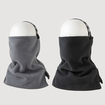 Seasonal outdoor cycling neck cover plus velvet thickened warm polar fleece mens and womens solid color neck protector adjustable pullover neck scarf