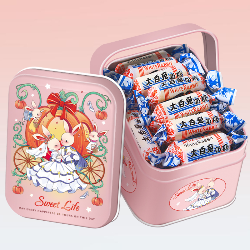 上海大白兔奶糖114g12种混合口味伴手礼盒六一儿童糖果年货零食